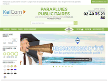 Tablet Screenshot of parapluie-publicitaire-pro.com